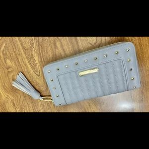 Betsey Johnson Light Blue Full Zip Wallet - Used